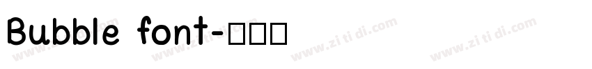 Bubble font字体转换